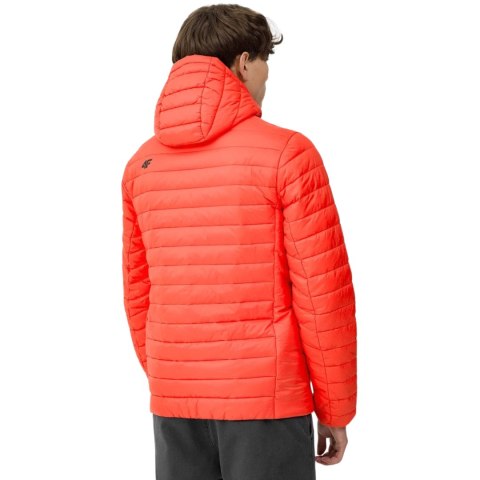 Kurtka męska pikowana 4F pomarańczowa 4FSS23TDJAM085 70S 4F