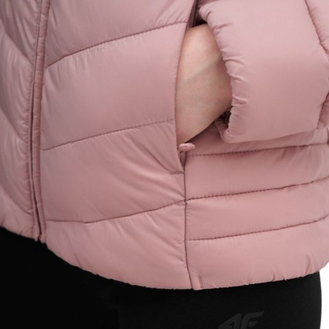Kurtka pikowana damska 4F F095 jasny róż 4FSS23TDJAF095 56S 4F