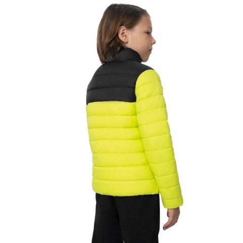 Kurtka pikowana dla chłopca 4F soczysta zieleń 4FJSS23TDJAM077 45S 4F