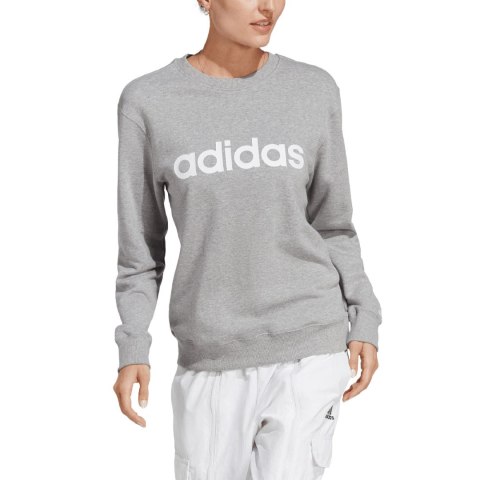 Bluza damska adidas Essentials Linear French Terry szara IC6880 Adidas