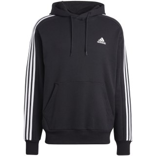 Bluza męska adidas Essentials French Terry 3-Stripes Hoodie czarna IC0435 Adidas