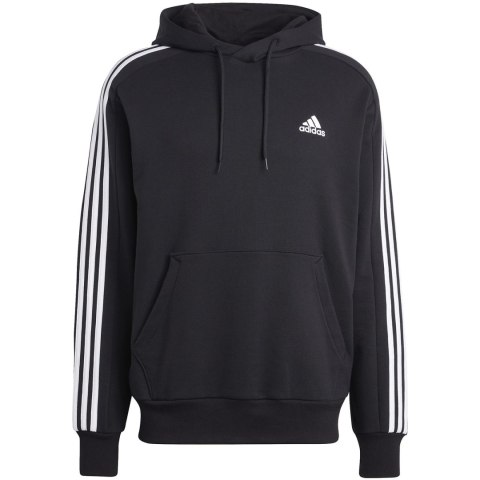 Bluza męska adidas Essentials French Terry 3-Stripes Hoodie czarna IC0435 Adidas