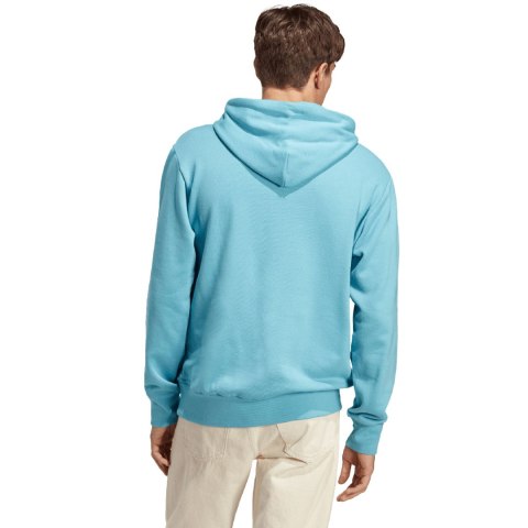 Bluza męska adidas Essentials French Terry Big Logo Hoodie błękitna IC9367 Adidas