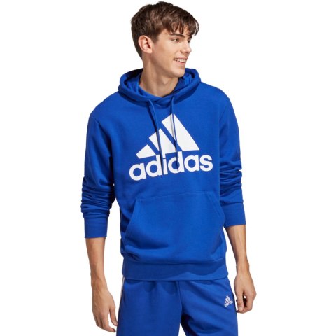 Bluza męska adidas Essentials French Terry Big Logo Hoodie niebieska IC9366 Adidas