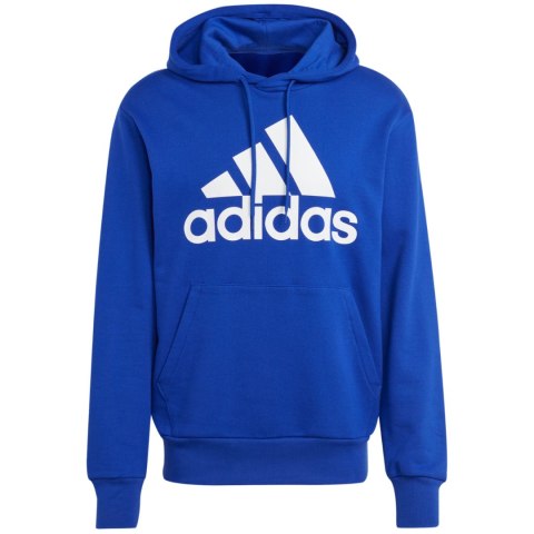 Bluza męska adidas Essentials French Terry Big Logo Hoodie niebieska IC9366 Adidas