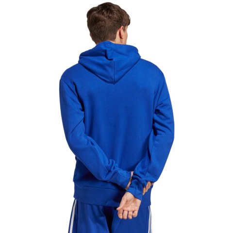 Bluza męska adidas Essentials French Terry Big Logo Hoodie niebieska IC9366 Adidas