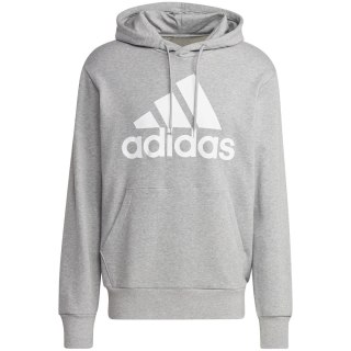 Bluza męska adidas Essentials French Terry Big Logo Hoodie szara IC9364 Adidas