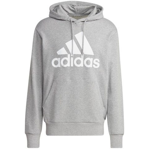 Bluza męska adidas Essentials French Terry Big Logo Hoodie szara IC9364 Adidas