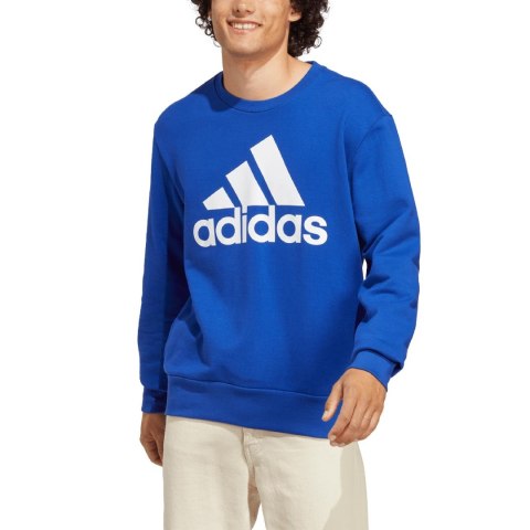 Bluza męska adidas Essentials French Terry Big Logo niebieska IC9325 Adidas