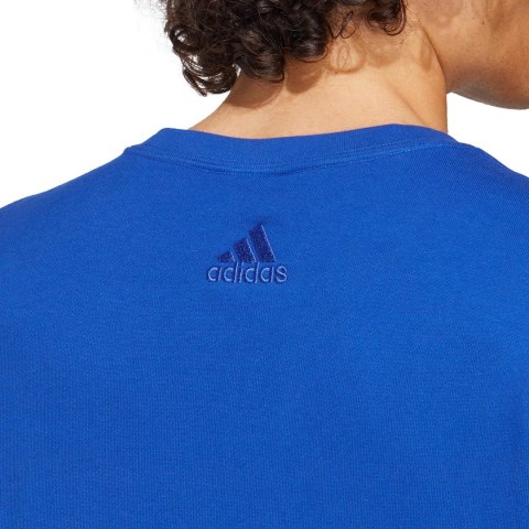 Bluza męska adidas Essentials French Terry Big Logo niebieska IC9325 Adidas