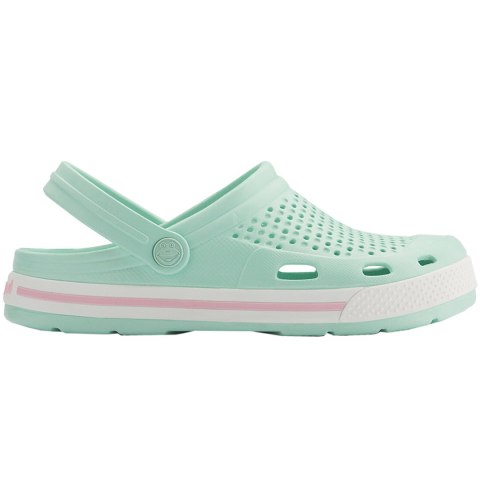 Chodaki damskie Coqui Lindo miętowo-białe 6413-100-4432B/6413-100-4432 Coqui