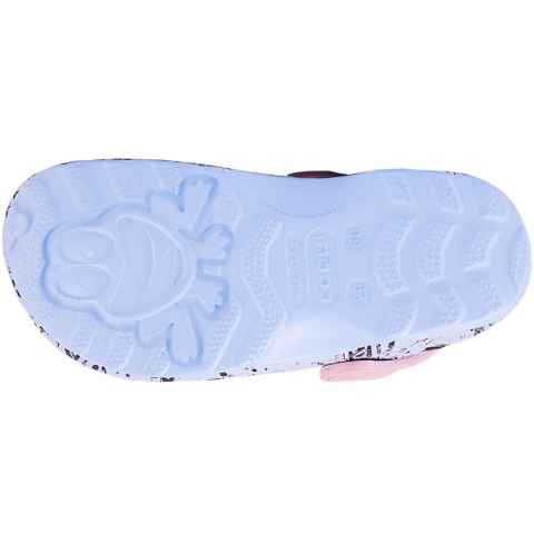 Chodaki dla dzieci Coqui Little Frog Game Over niebiesko-różowe 8701-265-4062 Coqui