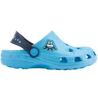 Chodaki dla dzieci Coqui Little Frog niebiesko-granatowe 8701-100-1821A/8701-100-1821 Coqui