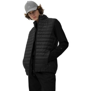 Kamizelka męska pikowana 4F głęboka czerń 4FSS23TDJAM082 20S 4F