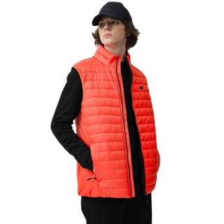 Kamizelka męska pikowana 4F pomarańczowa 4FSS23TDJAM082 70S 4F