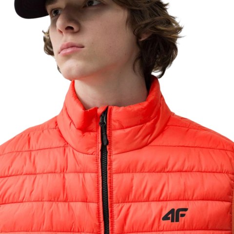 Kamizelka męska pikowana 4F pomarańczowa 4FSS23TDJAM082 70S 4F