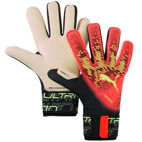 Rękawice bramkarskie Puma Ultra Grip 1 Hybrid pomarańczowo-czarne 41827 02 Puma
