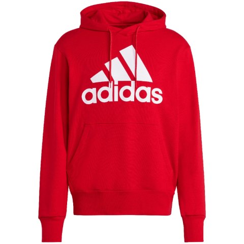 Bluza męska adidas Essentials French Terry Big Logo Hoodie czerwona IC9365 Adidas