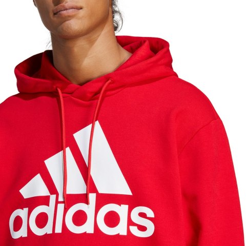Bluza męska adidas Essentials French Terry Big Logo Hoodie czerwona IC9365 Adidas