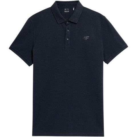 Koszulka męska polo 4F ciemny granat 4FSS23TPTSM039 30S 4F