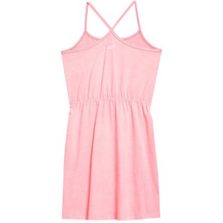 Sukienka dla dziewczynki 4F F026 jasny róż 4FJSS23TDREF026 56S 4F