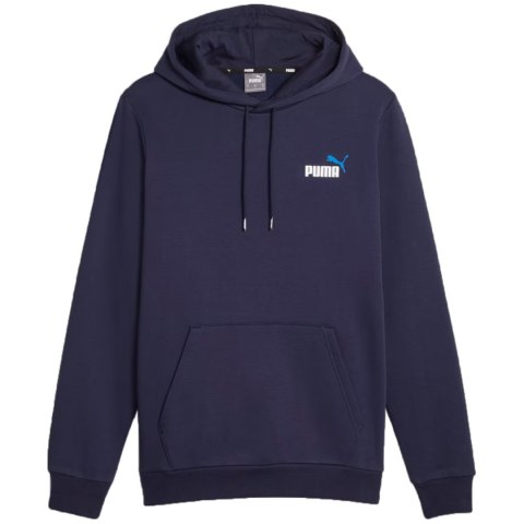 Bluza męska Puma ESS+ 2 Col Small Logo Hoodie FL granatowa 674471 06 Puma