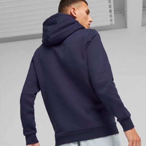 Bluza męska Puma ESS+ 2 Col Small Logo Hoodie FL granatowa 674471 06 Puma