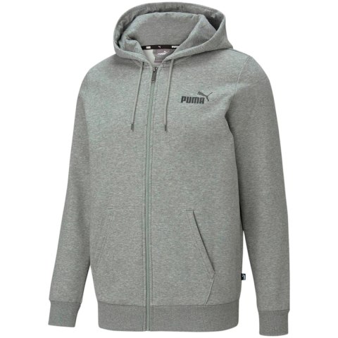 Bluza męska Puma ESS Small Logo FZ Hoodie FL szary 586702 03 Puma
