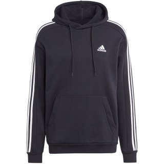 Bluza męska adidas Essentials Fleece 3-Stripes Hoodie czarna IB4028 Adidas