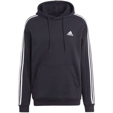 Bluza męska adidas Essentials Fleece 3-Stripes Hoodie czarna IB4028 Adidas