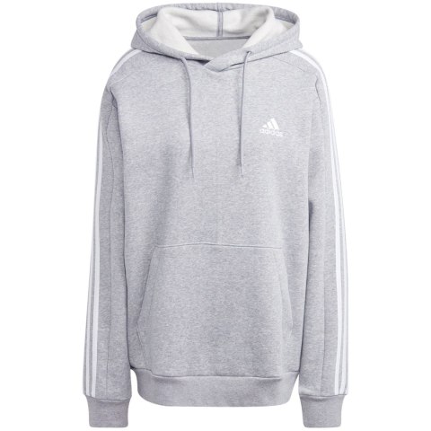 Bluza męska adidas Essentials Fleece 3-Stripes Hoodie szara IJ6474 Adidas