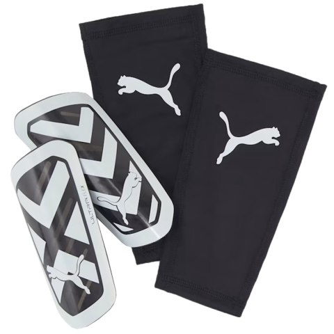 Ochraniacze piłkarskie Puma Ultra Flex Sleeve czarno-białe 030871 03 Puma