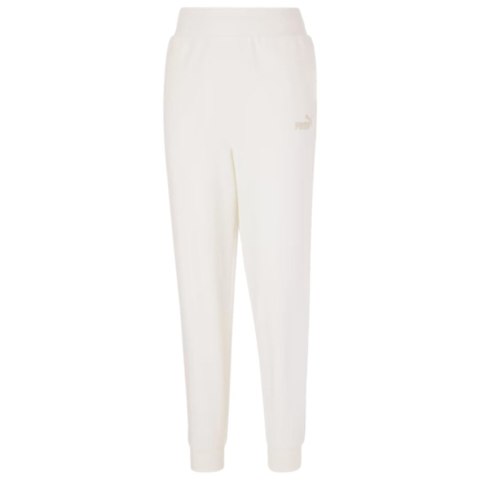 Spodnie damskie Puma ESS+ Embroidery High-Waist Pants FL kremowe 670007 99 Puma