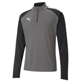 Bluza męska Puma teamLIGA 1/4 Zip Top szaro-czarna 657236 13 Puma