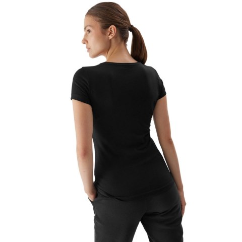 Koszulka damska 4F F0907 głęboka czerń 4FAW23TTSHF0907 20S 4F