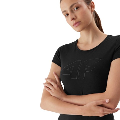 Koszulka damska 4F F0907 głęboka czerń 4FAW23TTSHF0907 20S 4F