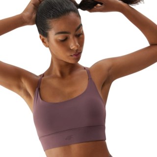 Stanik sportowy 4F F079 fioletowy 4FAW23USBAF079 82S 4F