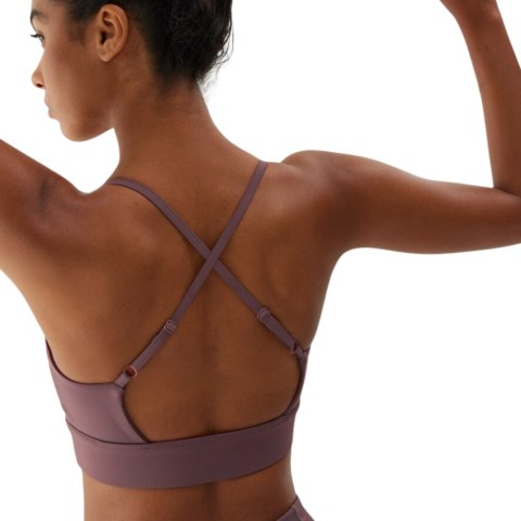 Stanik sportowy 4F F079 fioletowy 4FAW23USBAF079 82S 4F