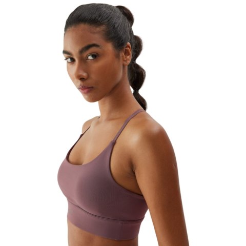 Stanik sportowy 4F F079 fioletowy 4FAW23USBAF079 82S 4F