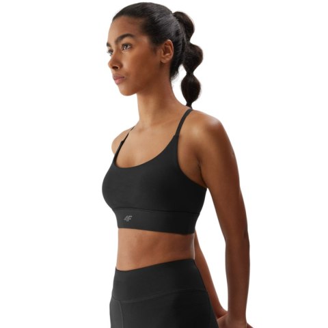 Stanik sportowy 4F F079 głęboka czerń 4FAW23USBAF079 20S 4F