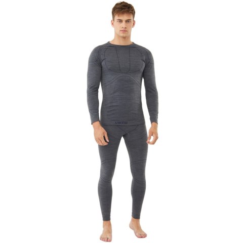 Bielizna męska Viking Lan Pro Merino szara 500-22-7575-08 Viking