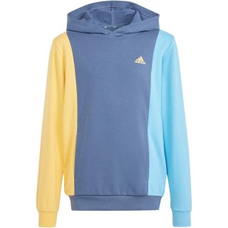 Bluza dla dzieci adidas CB FT HD niebiesko-żółta IS2689 Adidas