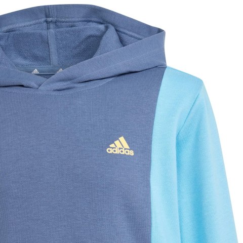 Bluza dla dzieci adidas CB FT HD niebiesko-żółta IS2689 Adidas