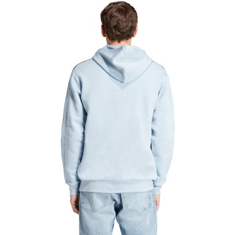 Bluza męska adidas Essentials Fleece 3-Stripes Hoodie błękitna IS0004 Adidas