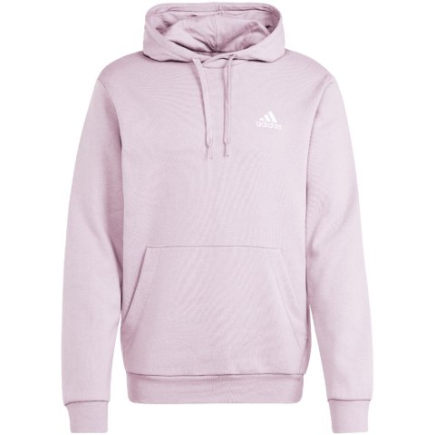 Bluza męska adidas Essentials Fleece Hoodie fioletowa IN0328 Adidas