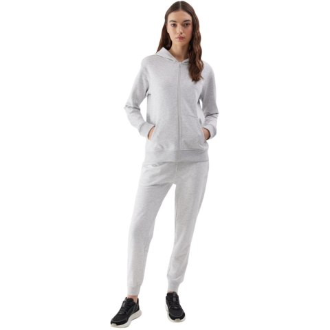 Bluza damska 4F F0956 chłodny jasny szary melanż 4FWSS24TSWSF0956 27M 4F