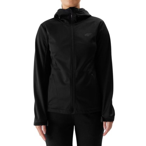 Kurtka damska softshell 4F F215 głęboka czerń 4FWSS24TSOFF215 20S 4F