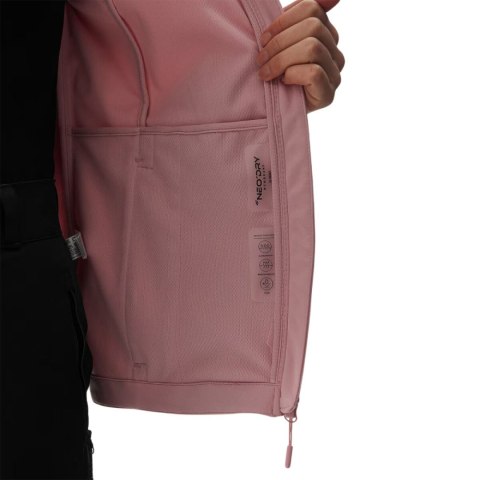 Kurtka damska softshell 4F F215 jasny róż 4FWSS24TSOFF215 56S 4F