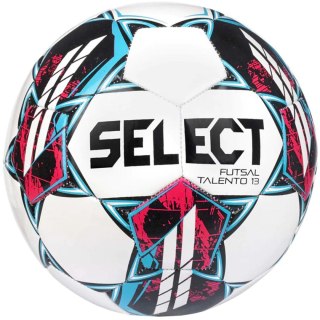 Piłka nożna Select Futsal Talento 13 v22 biało-niebiesko-różowa 18334/18541 Select