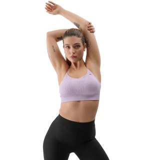 Stanik sportowy 4F F121 jasny fiolet 4FWSS24USBAF121 52S 4F